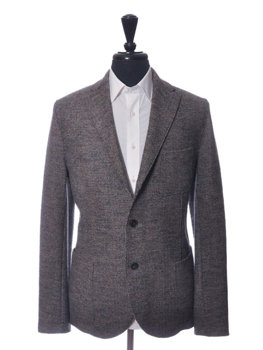 Harris Wharf London Grey Twill Unstructured Blazer 42R 37601
